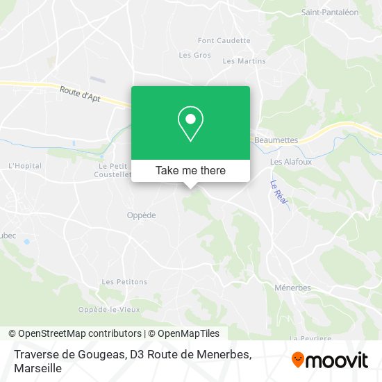 Traverse de Gougeas, D3 Route de Menerbes map
