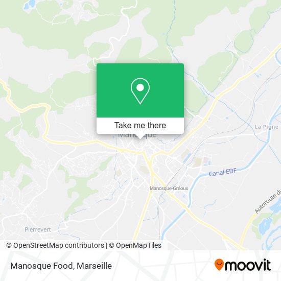 Manosque Food map