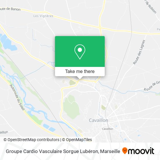 Groupe Cardio Vasculaire Sorgue Lubéron map