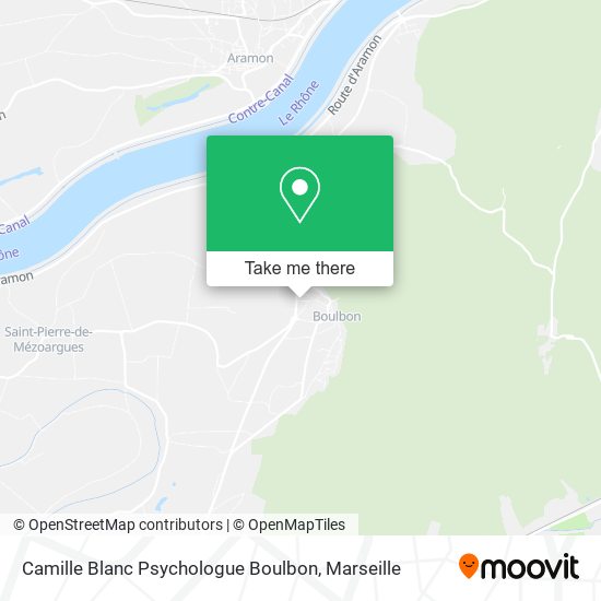 Camille Blanc Psychologue Boulbon map