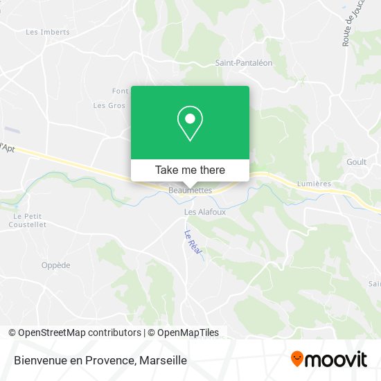 Bienvenue en Provence map