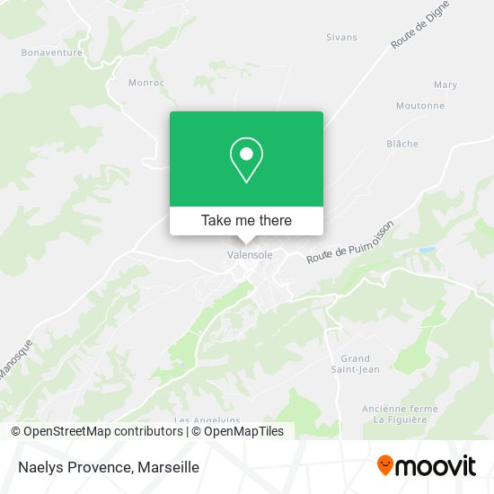 Naelys Provence map