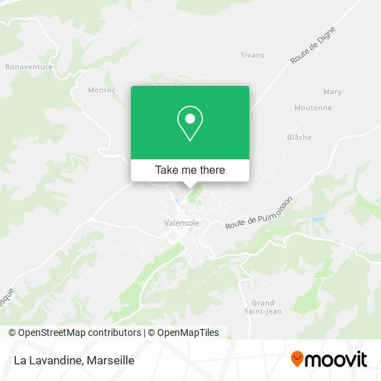 La Lavandine map