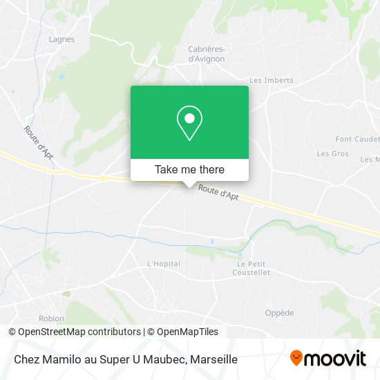 Chez Mamilo au Super U Maubec map