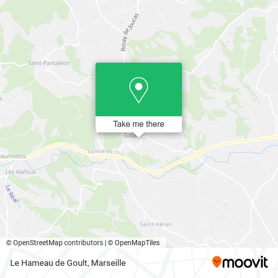 Le Hameau de Goult map