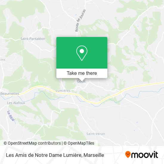 Les Amis de Notre Dame Lumière map