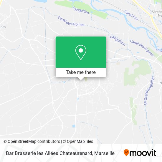 Bar Brasserie les Allées Chateaurenard map