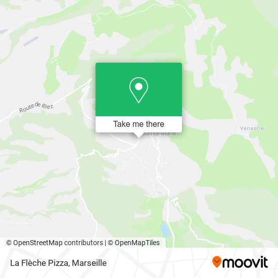 La Flèche Pizza map