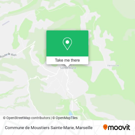 Commune de Moustiers Sainte-Marie map