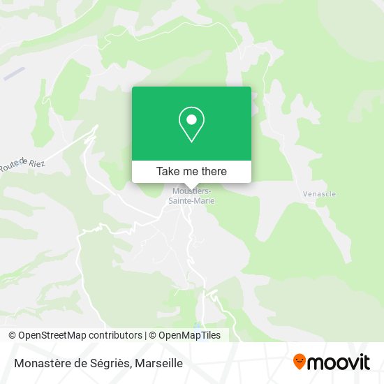 Mapa Monastère de Ségriès