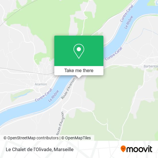 Le Chalet de l'Olivade map