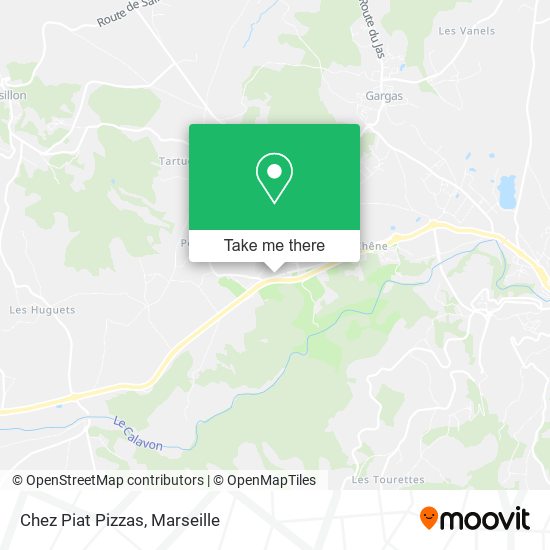 Chez Piat Pizzas map