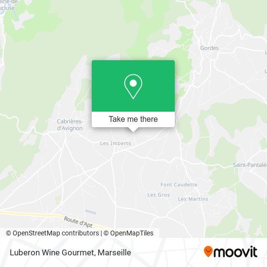 Luberon Wine Gourmet map