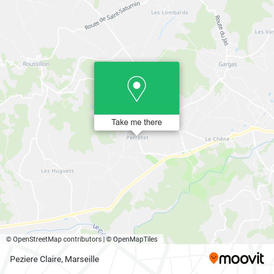 Peziere Claire map