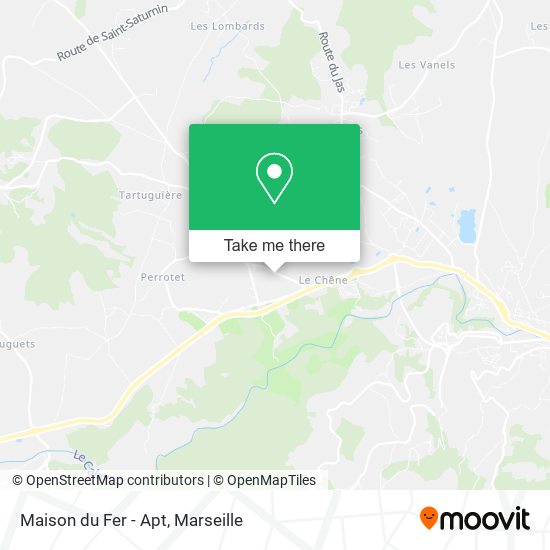 Maison du Fer - Apt map