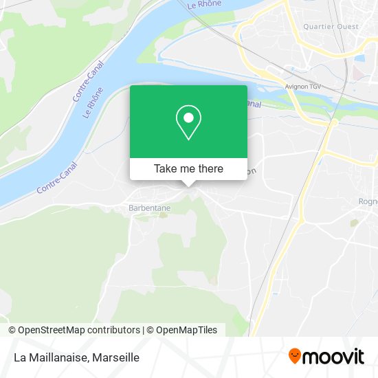 La Maillanaise map
