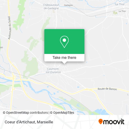 Coeur d'Artichaut map