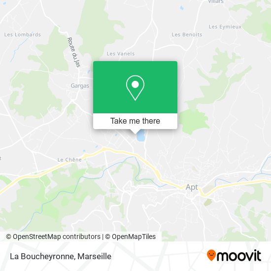 La Boucheyronne map