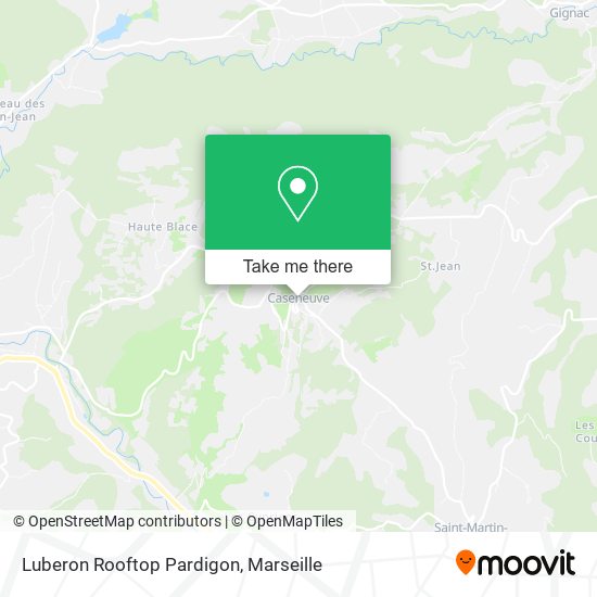 Luberon Rooftop Pardigon map
