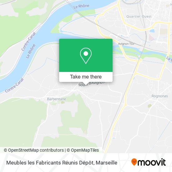 Meubles les Fabricants Réunis Dépôt map