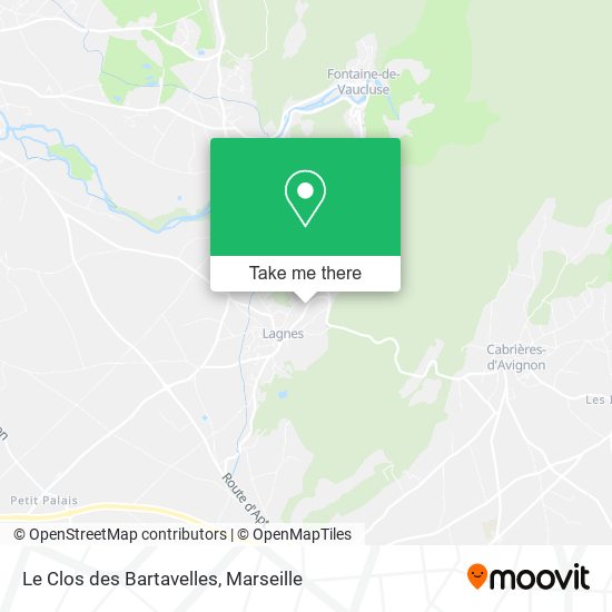 Le Clos des Bartavelles map