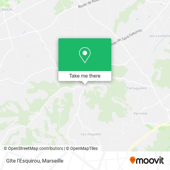 Gîte l'Esquirou map