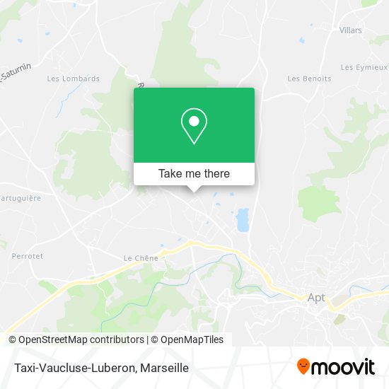 Taxi-Vaucluse-Luberon map