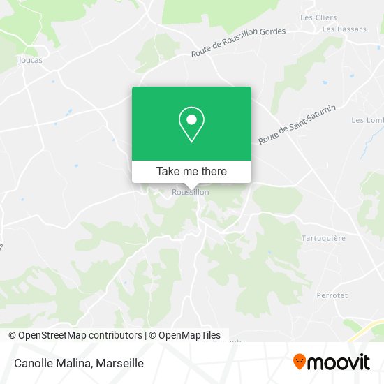 Canolle Malina map