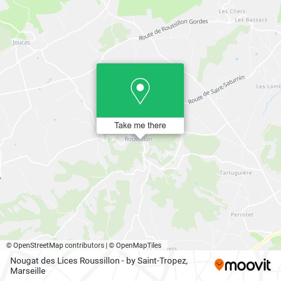 Nougat des Lices Roussillon - by Saint-Tropez map