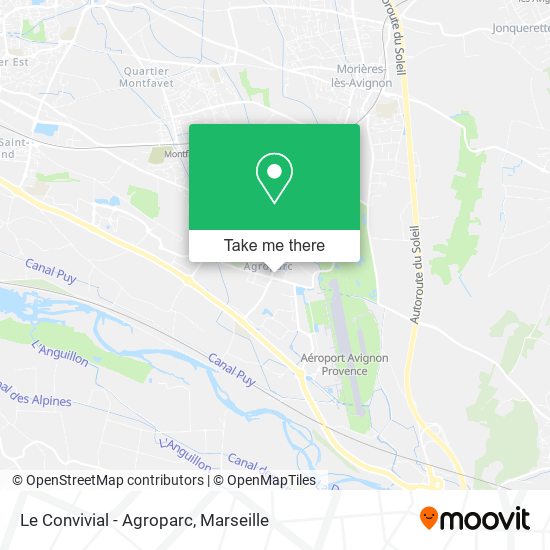 Le Convivial - Agroparc map