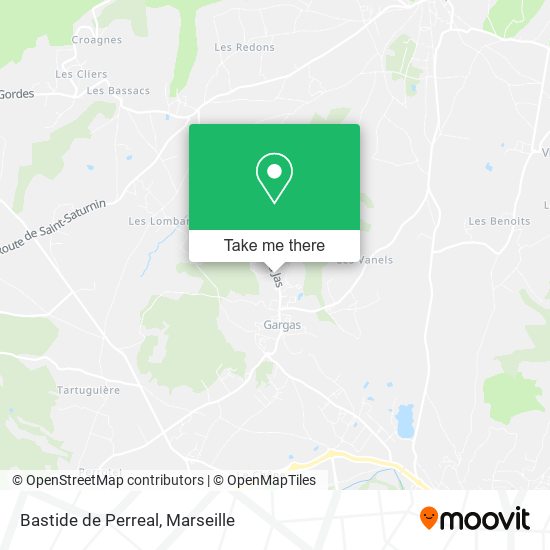 Bastide de Perreal map