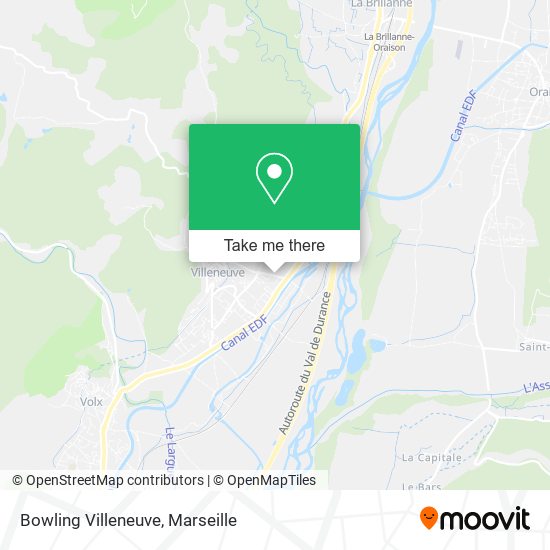 Bowling Villeneuve map