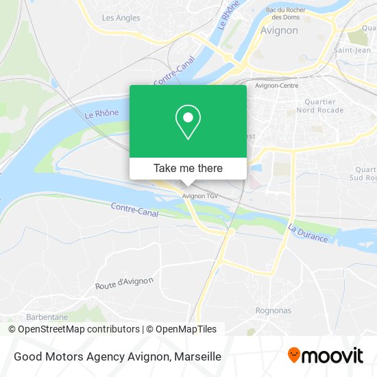 Good Motors Agency Avignon map
