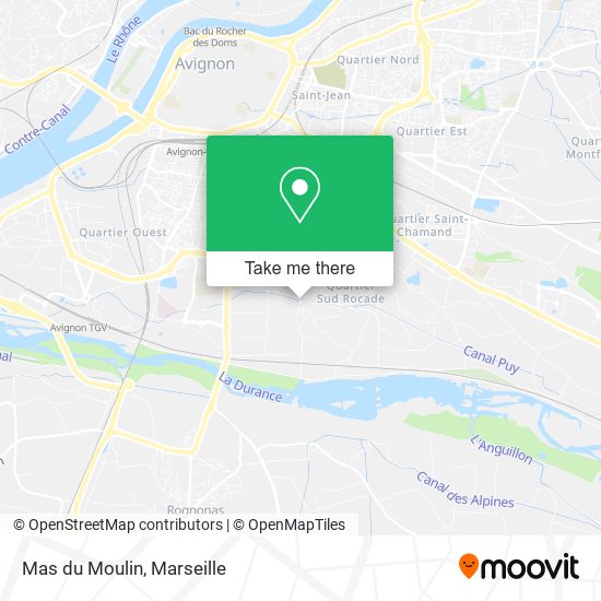 Mas du Moulin map