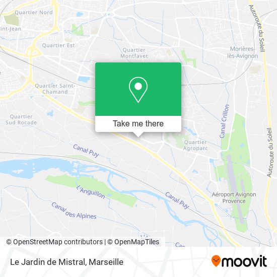 Le Jardin de Mistral map