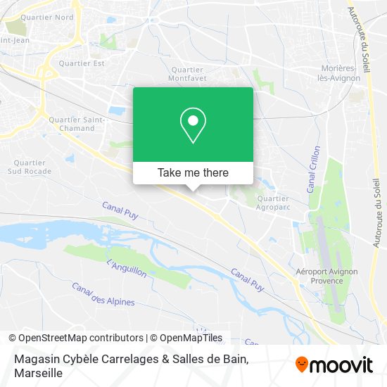 Magasin Cybèle Carrelages & Salles de Bain map