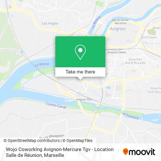 Wojo Coworking Avignon-Mercure Tgv - Location Salle de Réunion map