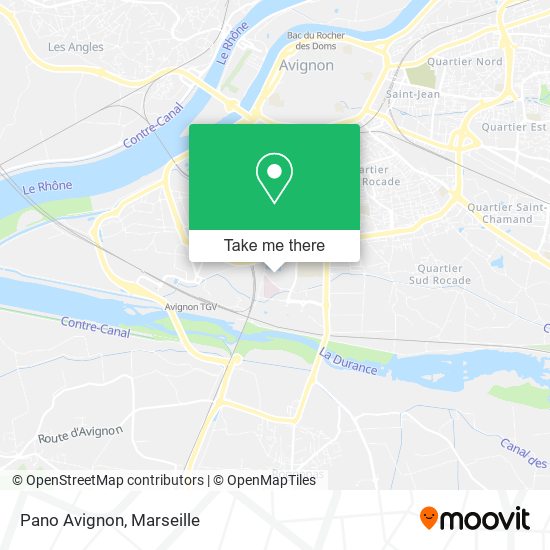 Pano Avignon map
