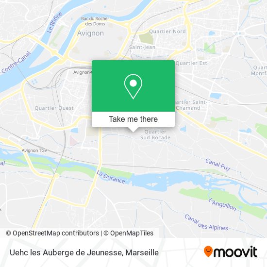 Uehc les Auberge de Jeunesse map