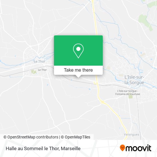Halle au Sommeil le Thor map