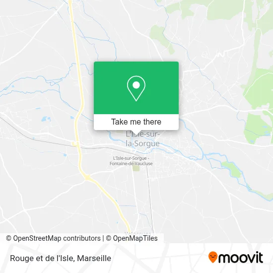 Rouge et de l'Isle map