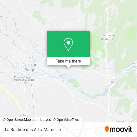 La Bastide des Arts map
