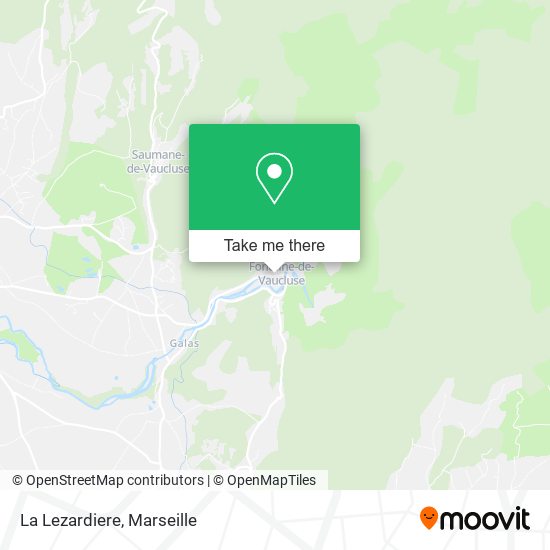 La Lezardiere map