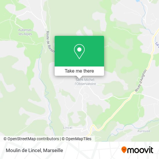 Moulin de Lincel map