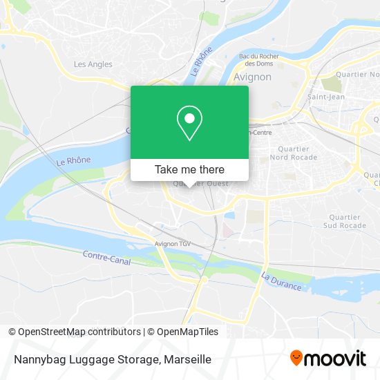 Nannybag Luggage Storage map