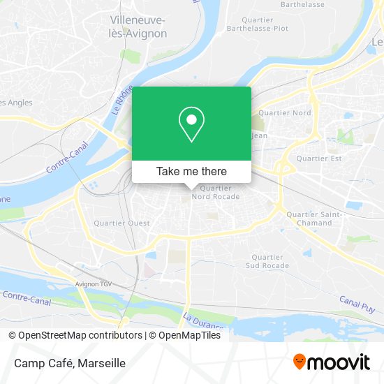 Camp Café map
