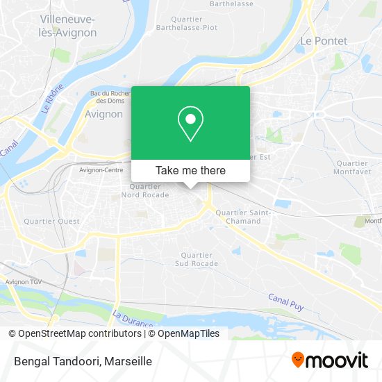 Bengal Tandoori map