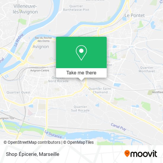 Shop Épicerie map