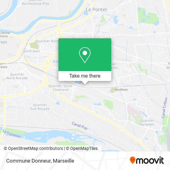 Commune Donneur map