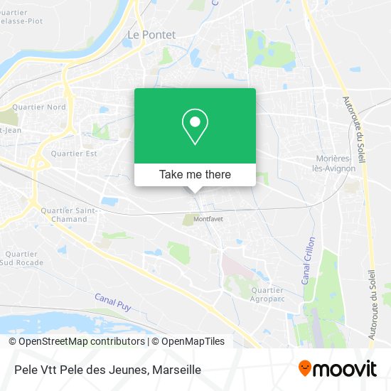 Pele Vtt Pele des Jeunes map